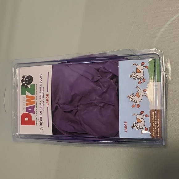 Pawz waterproof dog boots package of 10 (ten) count size large - Picture 5 of 6